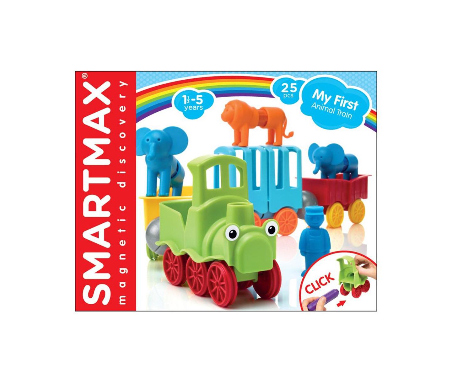 Детский конструктор Smart Toys & Games Animal My First Magnetic 22-Piece Building Set, Ages 1-1/2+, цвет: Разноцветный — фото 4
