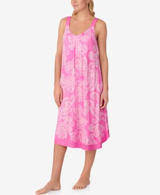 Women's Paisley Printed Sleeveless Midi Gown