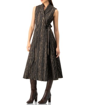 Women's Sleeveless Long Wrap Dress