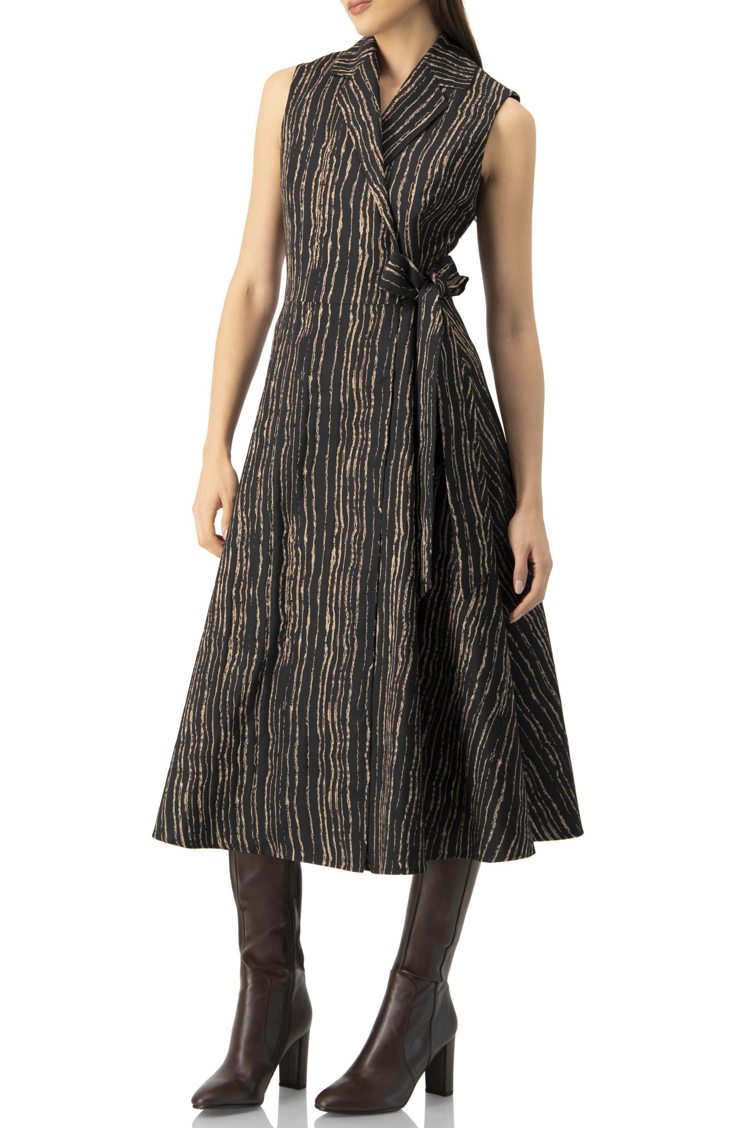 Women's Sleeveless Long Wrap Dress