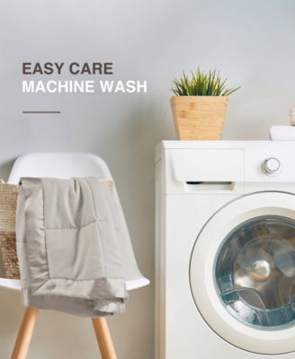 Windom Lightweight Down Alternative Satin Trim Blanket, Full/Queen