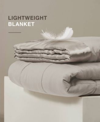 Windom Lightweight Down Alternative Satin Trim Blanket, Twin