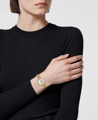 Women's Greca Goddess Gold Stainless Steel Bracelet Watch, 28mm