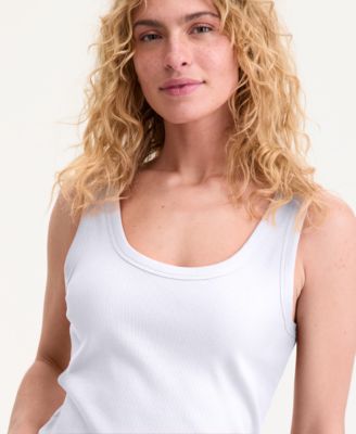 Women's Double Scoop-Neck Layering Tank Top