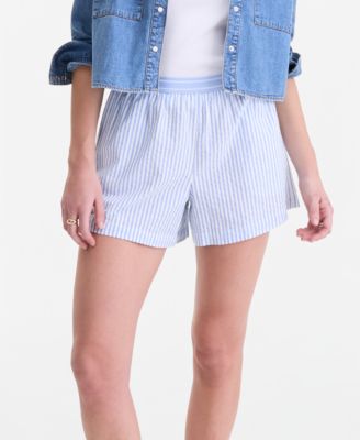 Women's Striped Boxer-Style Shorts