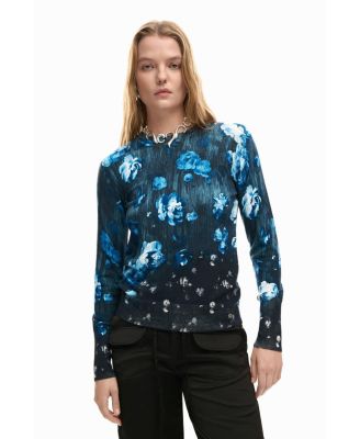 Women's Fine Floral Sweater