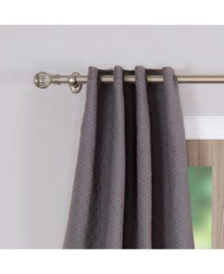 Greenland Home Fashion Vashon Window Panel Pair - Gray 42x84"