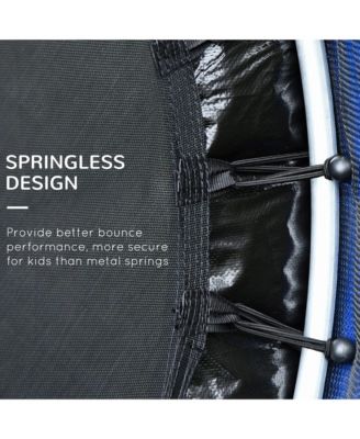 Kids Indoor Trampoline with Enclosure Springless Bungee Design for Ages Three to Six