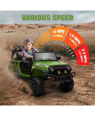 Kids 12V Electric Ride On Car with Parent Remote Control and Shock Absorbing Wheels for Ages 3 to 6