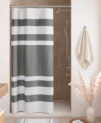 Madison Park Spa Waffle 3M-Scotchgard Shower Curtain, 36" x 72"