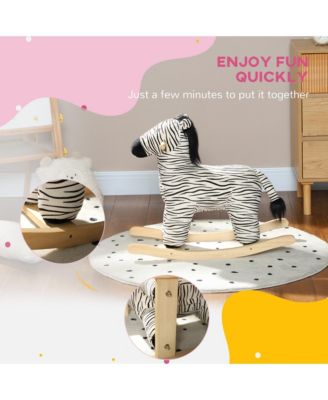 Toddler Plush Rocking Horse with Sound Effects for Ages Two to Four