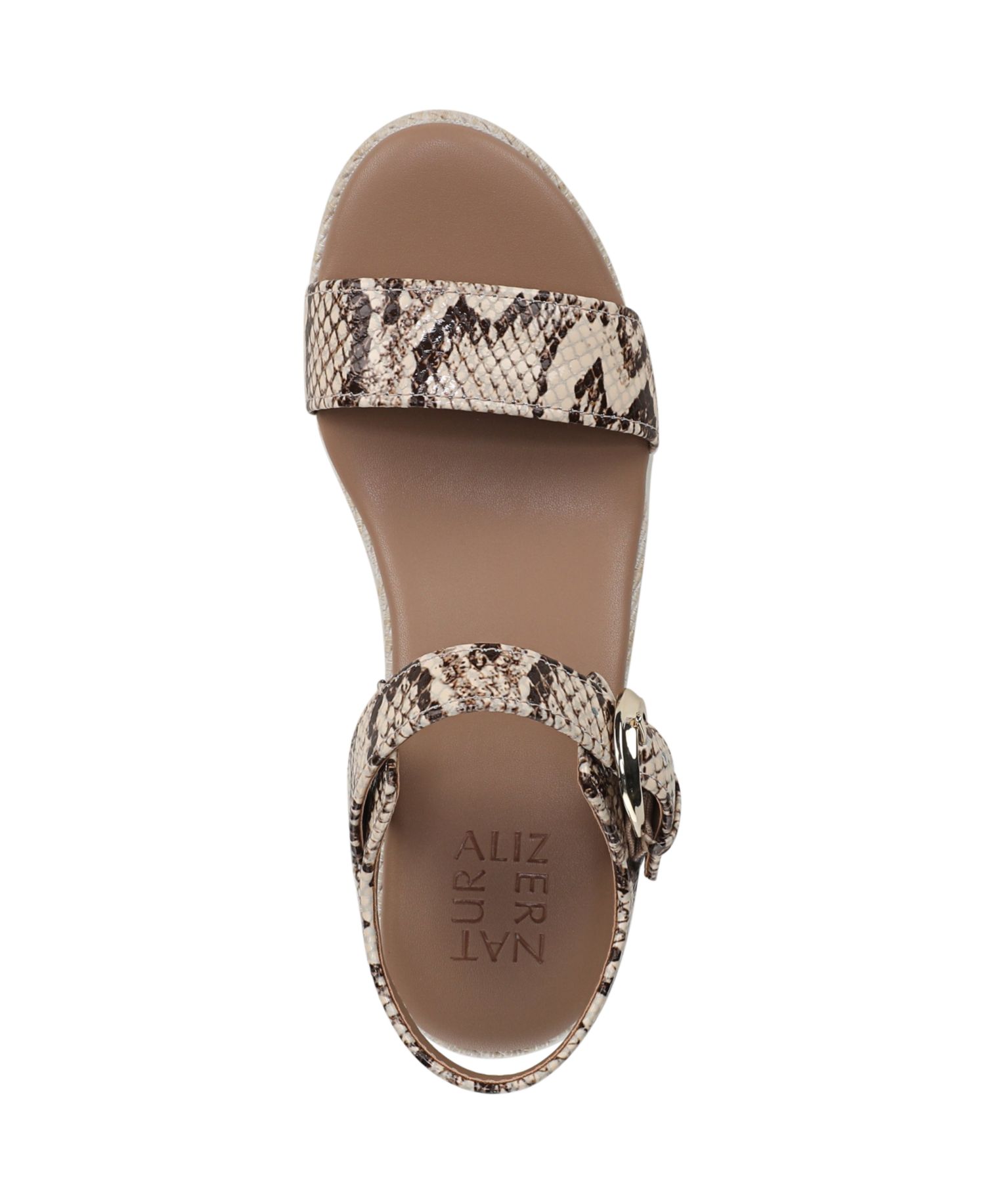 Women's Stella Open Round Toe Buckle Wedge Sandals