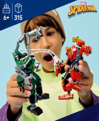 Marvel Mech Battle: Spider-Man vs. Doc Ock Building Toy 76338, 315 Pieces