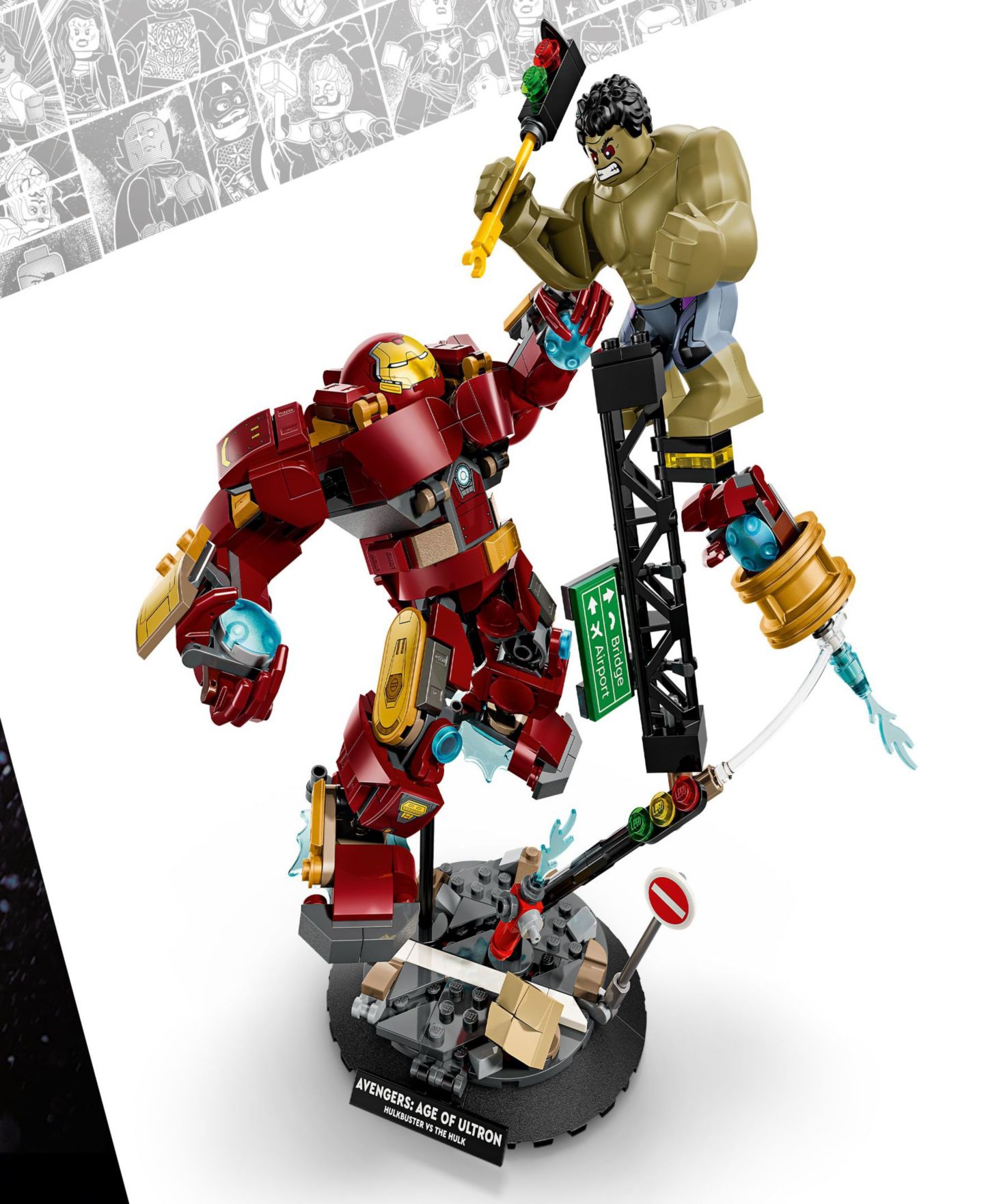 Детский конструктор LEGO® Marvel Epic Battle: Hulkbuster vs. The Hulk Building Set 76343, 413 Pieces — фото 4
