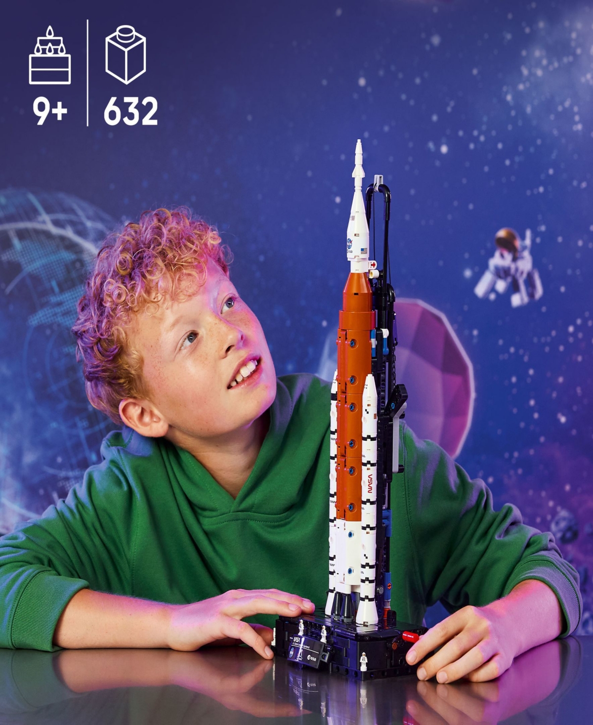 Lego Technic Nasa Artemis Space Launch System Rocket 42221, 632 Pieces