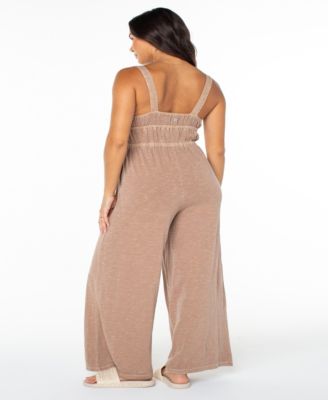 Women's Clover Sleeveless Square Neck Jumpsuit
