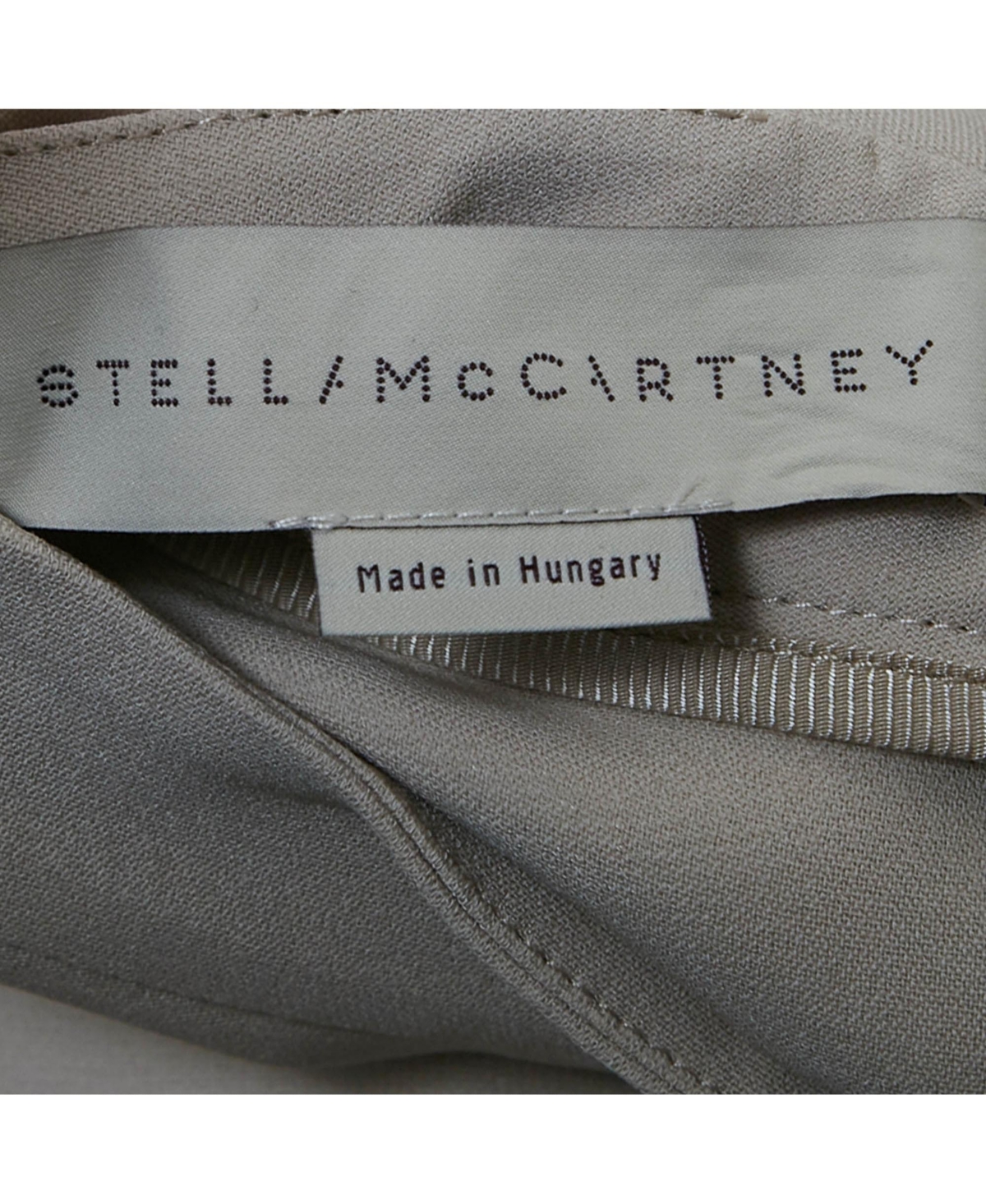 Pre-Owned Stella Mccartney Women's Grey Crepe Flared Sleeve Blouse