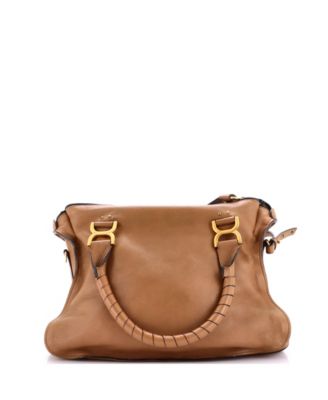 Medium Marcie Braided Satchel Leather