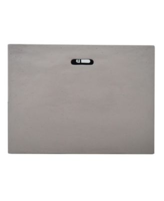 AIDAN 31 Inch Square Fire Pit 40000 BTU Lightweight Concrete for Outdoor Patio Backyard