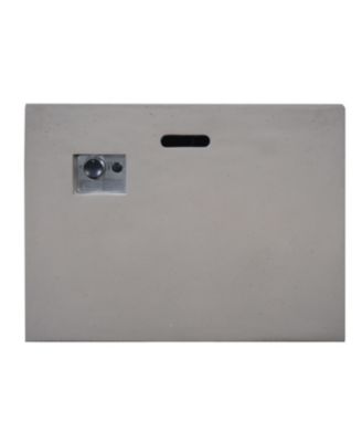 AIDAN 31 Inch Square Fire Pit 40000 BTU Lightweight Concrete for Outdoor Patio Backyard