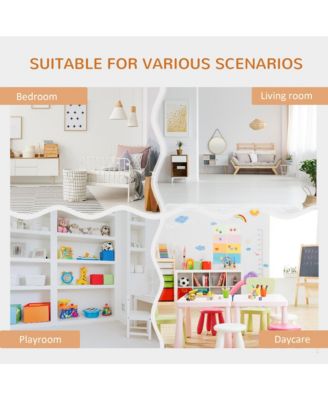 Cubby for Kids with Comfy Lounge Chair and Large Cube Shelves