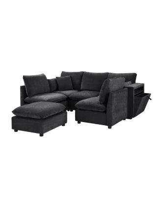 Modern U-shaped with Ottoman