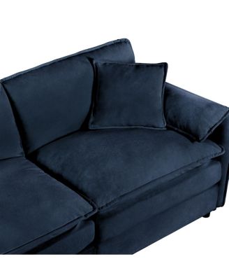 Oversized Deep Seat Sectional Sofa, Modern Chenille Cloud Couch