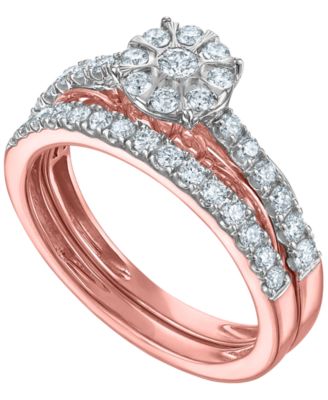 Diamond (3/4 ct. t.w.) Bridal Set Ring in 14k Two-Tone Gold