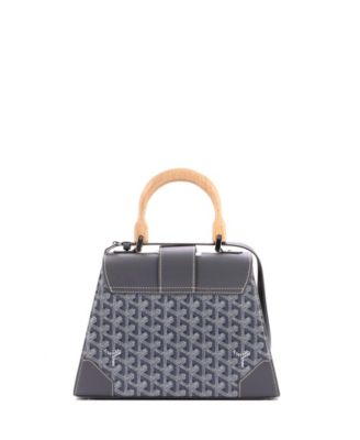 PM Saigon Top Handle Bag Coated Canvas with Leather