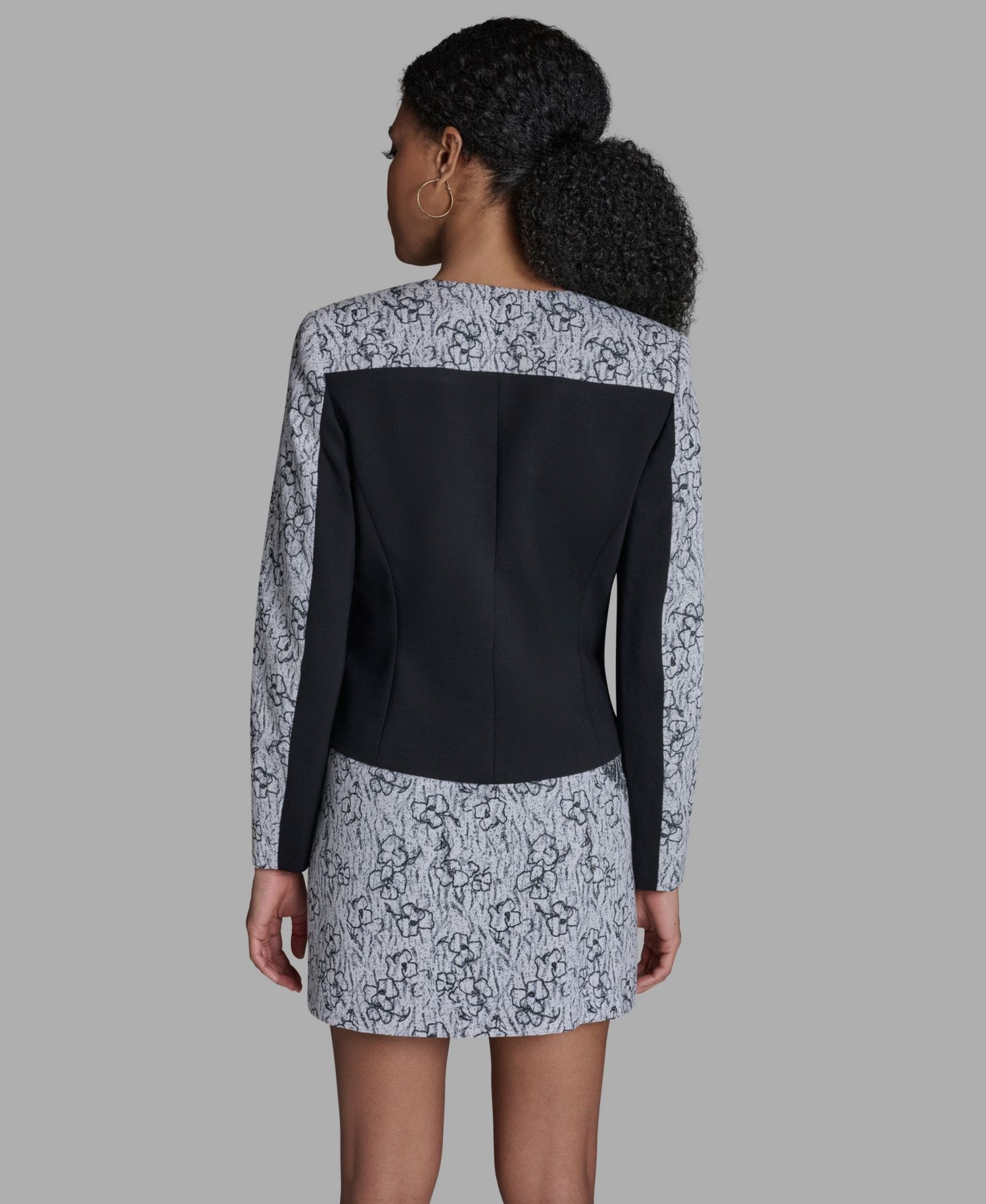 Women's V-Neck Printed Wrap Jacket