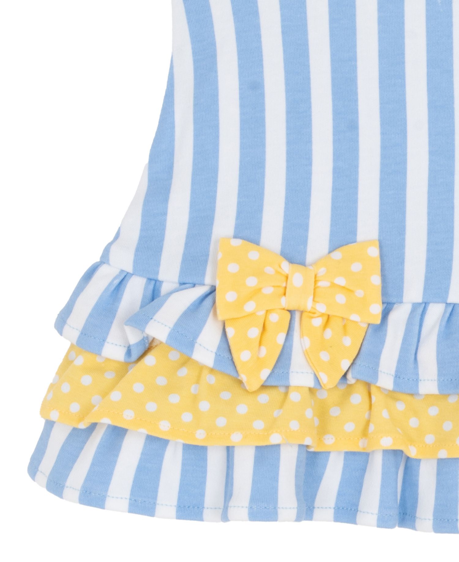 Baby Girls' Striped Ruffle Top and Leggings, 2-Piece Set