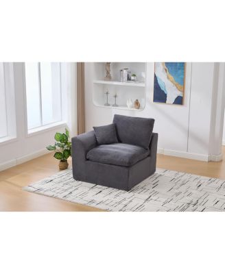 Modular Sectional Sofa Cloud Couch, Comfy Modern 2-Seater with Removable Cushion Covers