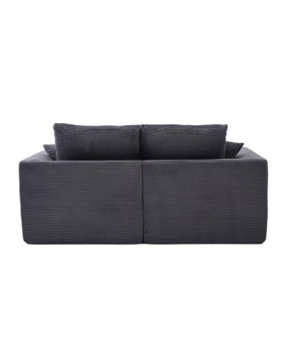 Modular Sectional Sofa Cloud Couch, Comfy Modern 2-Seater with Removable Cushion Covers