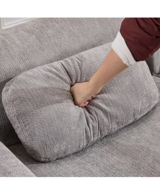 Modular Combination Armchair, Extra-Large Chenille Deep-Seat (3+1-Seater)