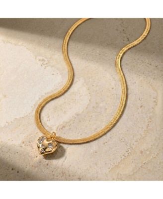 Golden Heart Pendant Necklace