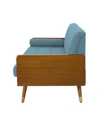 Aidan Mid Century Modern Tufted Fabric Sofa