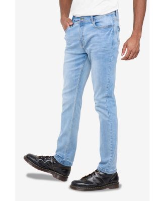 CULTURA Men's Slim-Fit Stretch Jeans with Silicone Grip