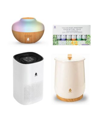 Home Wellness Collection: Towel Warmer, True HEPA Purifier, Diffuser, & Essential Oils