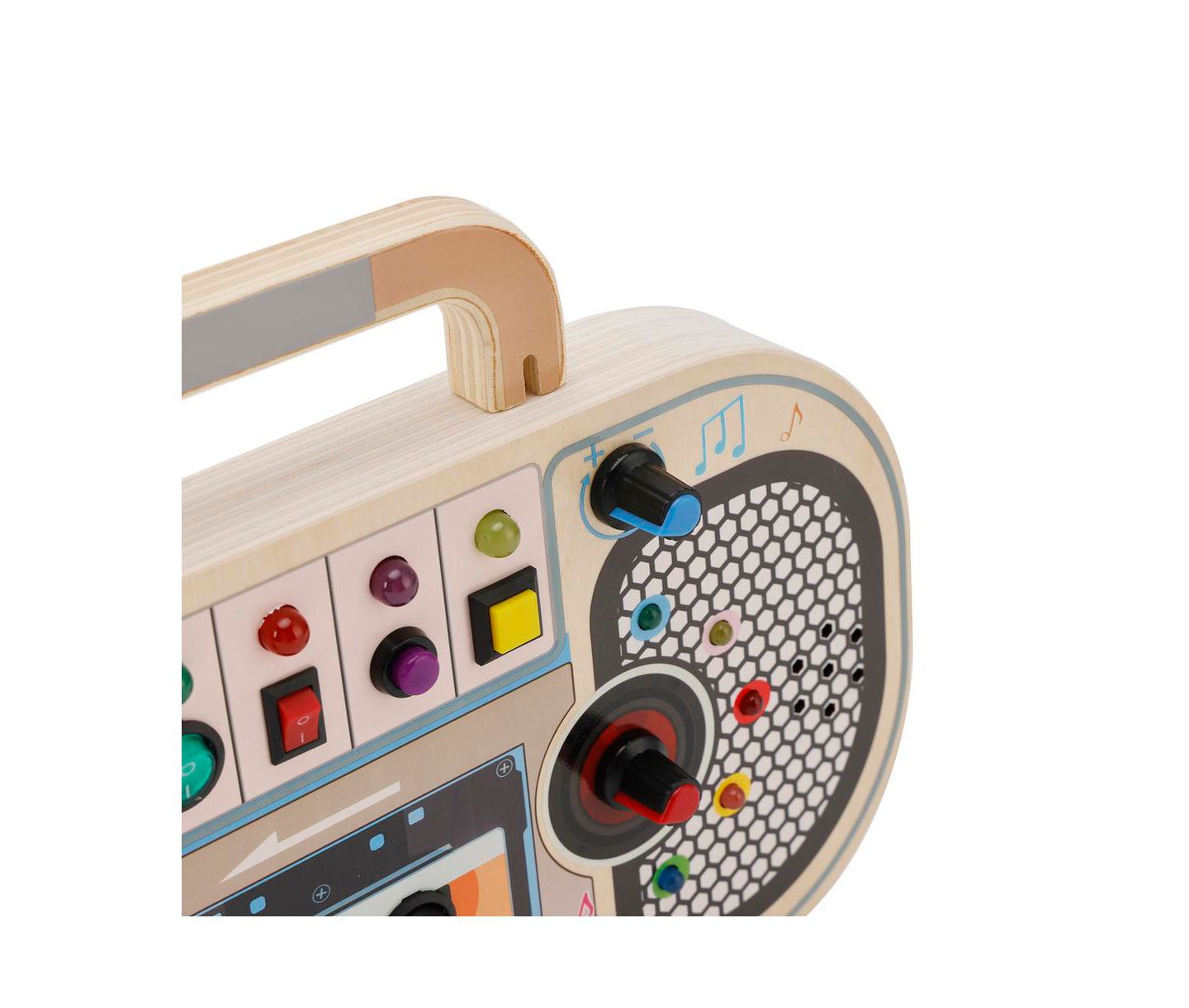 Детская игрушка Bruce & Shark Interactive Light & Sound Montessori Busy Board, Ages 1+, цвет: Коричневый — фото 8