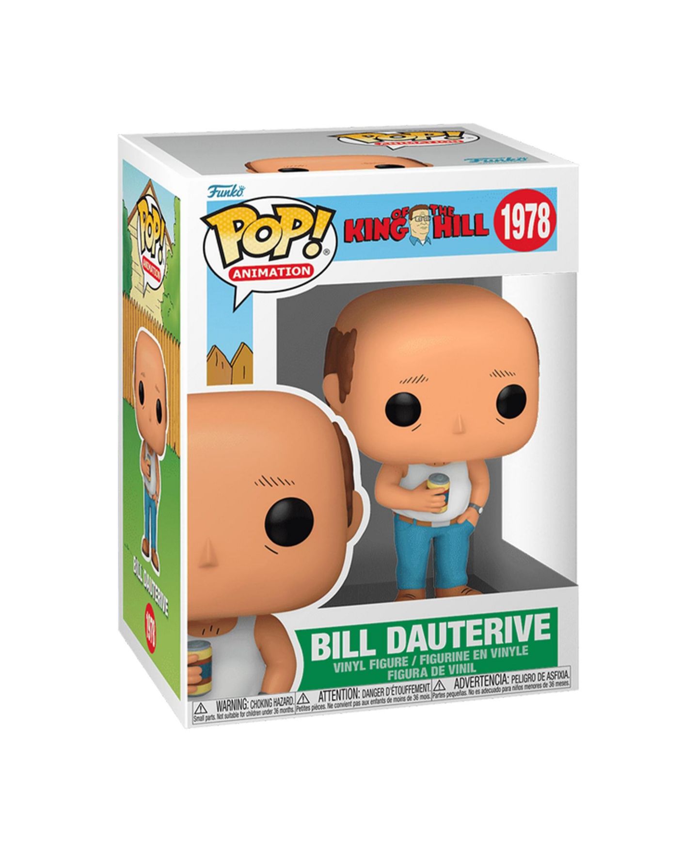 Детская фигурка Funko Pop! King of the Hill Bill Dauterive 3.75" Vinyl, от 3 лет — фото 2