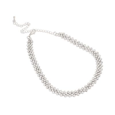 Women's Silver-Toned Choker Necklace