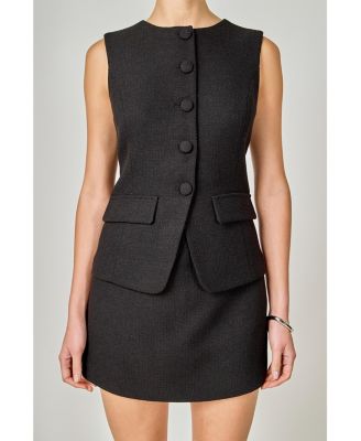 Women's Vest Skort Romper