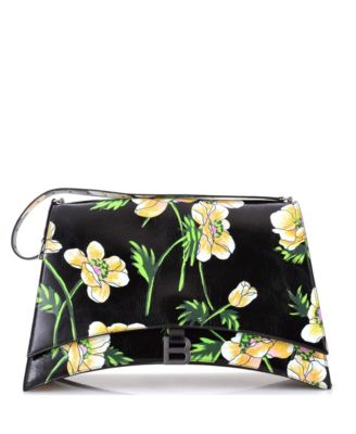 Large Crush Sling Shoulder Bag Printed Leather