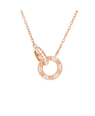 Love Interlocking Pave Necklace