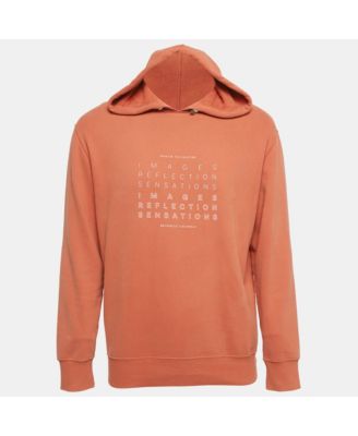 Men's ange Printed Cotton Hoodie