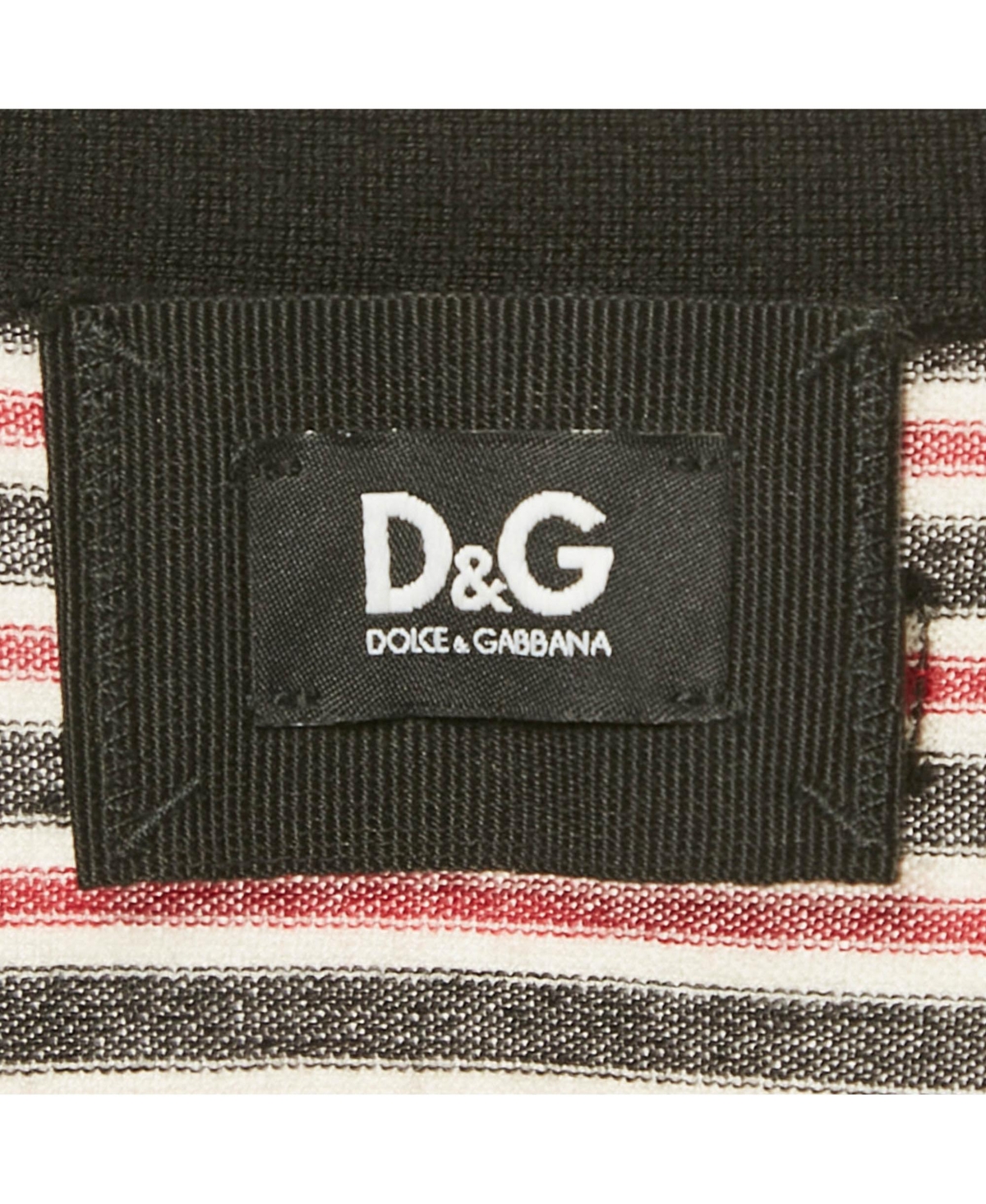 Pre-Owned Dolce & Gabbana Men's Black Striped Cashmere Cardigan