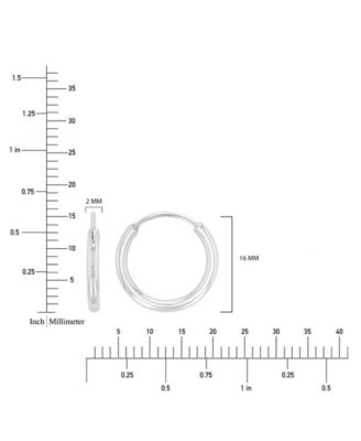 Waterproof Yellow 16mm Huggie Earrings
