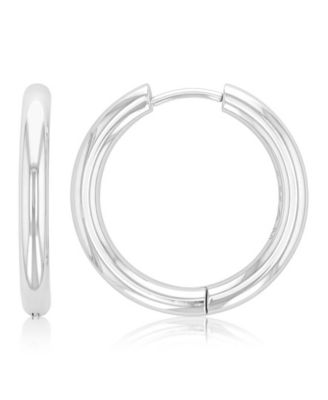 Waterproof Platinum 23mm Hoop Earrings