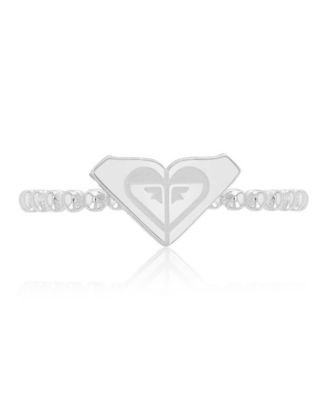 Waterproof Yellow Triangular Heart Beads Ring