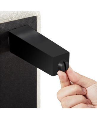 Contemporary Boucle Club Chair and Ottoman Set